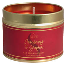Cranberry and Ginger Shearer Tin Candle