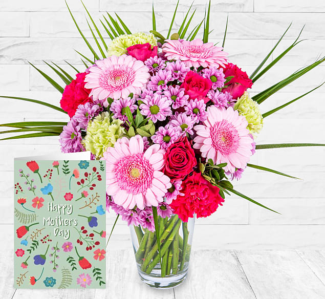 Blushing Elegance & Card 123 Flowers